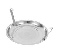 YARNOW Bac à Cendres Accessoire Pratique en Métal Argenté Résistant à Haute Température avec Poignée pour Barbecue au Charbon de Bois pour Cuisson en Plein Air
