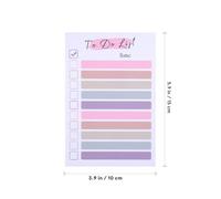 YARNOW Bloc-notes de Liste de Tâches Autocollantes Colorées 4pcs en Papier pour Accessoires de Bureau à Domicile Bureau, Repositionnables et Pratiques