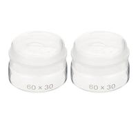 YARNOW Bocaux en Verre Surface Lisse, Facile à Utiliser Lot de 2 pour Pesée avec Couvercle pour Expériences de Laboratoire et Enseignement en Chimie