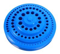 YARNOW Boîte de Rangement Organiseurs pour Forets en Plastique Bleu 100 Trous, Base Plate et Solide pour Forets de Manucure Professionnels