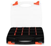 YARNOW Boîte de Rangement Plastique et Multifonctionnelle Double Face avec Séparateurs Amovibles, Légère pour Organiser Vis et Clous la Maison Voyage