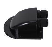 YARNOW Boîtier Étanche Abs à Double Orifice pour Câble, Presse-étoupe pour Transmission D'énergie sans Perçage, pour Yachts et Panneaux Solaires sur Toits