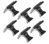 YARNOW Boutons Carrés Noirs Design Moderne en Alliage D'aluminium Lot de 6 et Installation Facile pour Armoires Cuisine pour Tiroirs et Placards