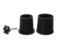 YARNOW Cache-Trou Noir Antivent et Réduit la Friction pour Pied de Parasol D'extérieur en Fer et Caoutchouc Accessoire pour Parasol de Terrasse Robuste avec Vis de Fixation