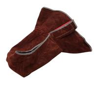 YARNOW Cagoule de Soudage Ignifuge Bonnet de Soudeur en Cuir de Vachette avec Protection Anti-étincelles, Capuche de Soudeur Ajustable Légère, Drapé pour Cou et Couleur Aléatoire