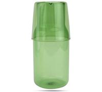 YARNOW Carafe de Chevet en Verre Vert 500ml, Pichet à Eau Délicat Design Simple, Usage Pratique et Facile à Ranger pour Services de Table