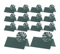 YARNOW Cartes de Nom de Table en Papier Vert Feuilles, Effet Tridimensionnel Léger, 50pcs pour Décoration Élégante de Mariage et Banquet
