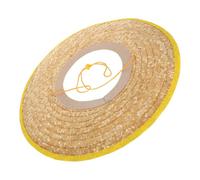 YARNOW Chapeau de Chantier en Paille Respirant Pare-Soleil Intégré, Facile à Installer, Protection Solaire pour Ouvriers du Jardin et Sanitation, Bord 45cm Couleur Couleur Aléatoire