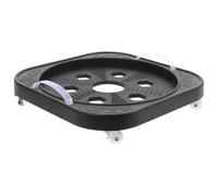 YARNOW Chariot à Plantes à roulettes, Support Roulant Noir pour Sol | Base Mobile pour Pot ou Bac, Protection du Sol, Plateau Surélevé, Usage Intérieur et Balcon