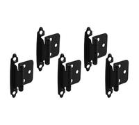 YARNOW Charnière de Camping-car Robuste en Acier Noir, Charnière Semi-cachée 1/2 Recouvrement Fermeture Automatique pour Portes de Meuble et Portes de Camping-