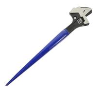 YARNOW Clé à Molette Robuste à Mâchoires Réversibles, Queue Pointue | Acier Noir, Légère et Facile à Transporter, Tête Marteau, Usage Manuel pour Travaux Variés