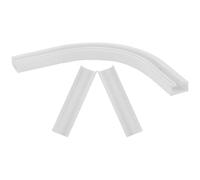 YARNOW Connecteur pour Rail de Rideaux à Angle de 90 Degrés en Plastique Blanc, Stable et Robuste pour Tringles Lourdes, Design Simple Adapté aux Rails Coulissants