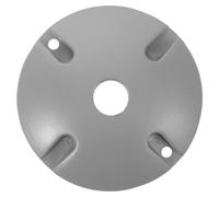 YARNOW Couvercle rond en aluminium résistant aux intempéries, avec 1 trou, diamètre 1/2 po, pièce de rechange pour boîte de jonction ronde de luminaires, argent