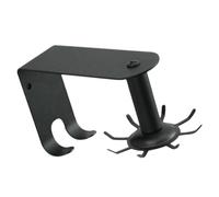 YARNOW Crochet Mural Rotatif en Acier Inoxydable Noir, Support de Rangement pour Ustensiles Cuisine, sans Rouille et Facile à Nettoyer, Style Contemporain Décoratif