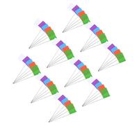 YARNOW Drapeaux de Marquage de Piquets PVC 50pcs Résistants aux Intempéries pour Bornage et Levés de Propriété en Jardin Extérieur