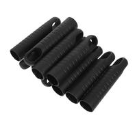YARNOW Embouts de Poignée Design Portable en Plastique Noir 10pcs Remplacement Facile pour Balai et Corde à Linge pour Espaces Commerciaux et Domiciles