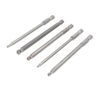 YARNOW Embouts Sphériques Magnétiques Argenté Ensemble de 5 en Acier Alliage Chrome Vanadium 100mm Haute Précision pour Visseuses Électriques et Pneumatiques