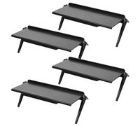 YARNOW Ensemble de 4 étagères flottantes pour téléviseur, Support de projecteur antidérapant et Large, sans perçage | Support de télécommande réglable pour lecteurs DVD, Consoles de Jeux et