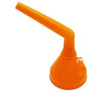 YARNOW Entonnoir à Gaz pour Voiture et Moto en Plastique Orange, Grosse Ouverture Flexible, Solide et Anti-éclaboussures, Ravitaillement sur Route