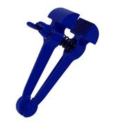 YARNOW Étau à Main Antidérapante en Acier Sphéroïdal Graphite Bleu Portable Pince Fixe pour Travaux de Serrage Précis et Utilisation Professionnelle