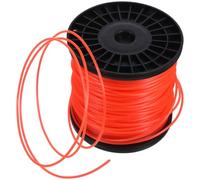 YARNOW Fil de Nylon Rond pour Coupe-bordures 100m, Corde de Débroussailleuse en Nylon Orange, Bobine pour Jardinage et Tondeuse