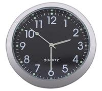 YARNOW Horloge Miniature pour véhicule à Quartz Lumineuse pour Tableau de Bord de Voiture, Points Lumineux, boîtier métallique résistant à l'usure, Pile Incluse, 1 pièce