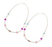 YARNOW Lanières Anti-perte Design pour Masque Garçon et Filles 2pcs en Acrylique Cordon Multifonction Protection Pratique pour Masque et Lunettes