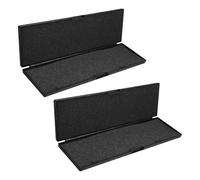 YARNOW Lot de 2 Caisses Plastique Noires Mousse Intérieure pour Rangement et Protection Robuste D'outils de Mesure Électroniques en Atelier D'ingénierie