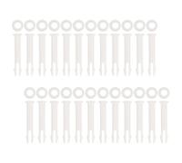 YARNOW Lot de 24 Épingles de Connexion en Plastique Blanc pour Piscine Hors Sol, Pièces de Rechange Solide pour Cadre Tubulaire, Kit Réparation Piscine Pratique