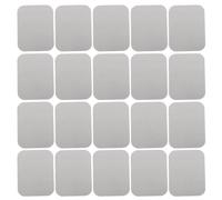 YARNOW Lot de 30 aimants de rechange pour éclairage sous meuble - Plaque de fixation magnétique réutilisable pour éclairage sous meuble - Bandes magnétiques de 4,5 x 3,5 cm pour cuisine,