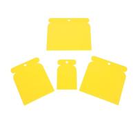 YARNOW Lot de 4 spatules en plastique pour enduit de finition murale, 4 tailles de spatules à lisser pour plaques de plâtre, couteau à enduire et raclette, outils pratiques pour lisser les enduits.