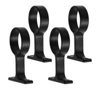 YARNOW Lot de 4 Supports de Tringle à Rideaux en Alliage d'aluminium - Fixation au Plafond - Support Robuste pour Tringle à Rideaux - Bride pour Tube Rond de 34 mm - Idéal pour Armoire, Placard