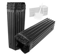 YARNOW Lot de 60 sacs de jardinage en plastique - 60 étiquettes de plantes - Pots de pépinières profondes - Bol haut avec trous de drainage pour le jardin