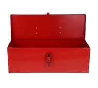 YARNOW Mallette à Outils en Fer Rouge Grosse Capacité, Petite Boîte à Outils Portable et Organisateur D'outils Multifonction pour Rangement au Garage