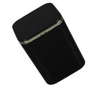 YARNOW Mini Poubelle de Bureau Carrée à Clapet Noir 2 L en Abs