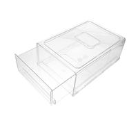 YARNOW Organisateur à Tiroirs pour Réfrigérateur Grand Format, Bac de Rangement en Plastique Transparent, Empilable et Coulissant, pour Conservation des Fruits et Légumes, Usage