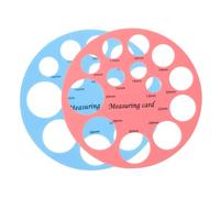 YARNOW Outil de Mesure des Mamelons Pochoir Circulaire en Silicone 2 Pièces Facile à Ranger et Résistant pour Tétines de Bébé et Tire-lait