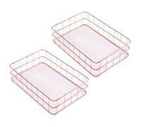 YARNOW Panier de Rangement Garde Serviettes Sèches pour Serviettes D'invités en Fer 2pcs , Organisateur Simple et Élégant pour Salle de Bain ou Bureau