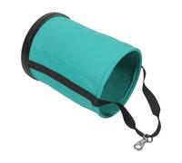 YARNOW Paquet à Outils Rond Vert en Toile avec Fond Dur et Crochets Pivotants, Bandoulière Stable, Capacité de Charge 20kg, pour Électriciens en Chantiers