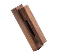 YARNOW Patère Murale Bois Massif Noir sans Perçage pour Salle de Bain Cuisine, Crochet Porte-serviettes Moderne, Organisateur Mural pour Vêtements et Torchons