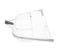YARNOW Pelle à céréales en fer - Tamis à maïs - 46 x 45 x 5 cm - Pelle de jardin robuste avec mailles de 12 mm - Pour récolte, terre, sable, tamis professionnel en métal pour l'agriculture et le