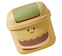 YARNOW Petite Poubelle Hamburger de Bureau en Plastique, Style Mignon | Récipient à Articles Divers, Corbeille pour Ordinateur de Bureau, Bac de Rangement, pour Maison et Table
