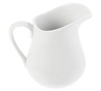 YARNOW Pichet à Lait Design Élégant en Céramique Blanc avec Bec Fin 450ml pour Buffet et Bbq