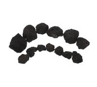 YARNOW Pierres Volcaniques pour Sauna à Vapeur 1kg, Pierres de Chauffage Naturel en Roche Volcanique Noire Rétention de Chaleur pour Espace Personnel et Entretien Sauna