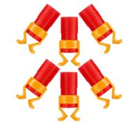 YARNOW Pinces Porte-vis en Plastique Abs Rouge, Outil Léger pour Fixation de Vis et Clous Lot de 6 pour Projets de Menuiserie et Usage Professionnel