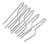 YARNOW Pointes de Pyrogravure Distribution Uniforme de Chaleur en Fer Argenté Ensemble de 6 pour Pyrogravure Bois pour Création D'artisanat sur Bois