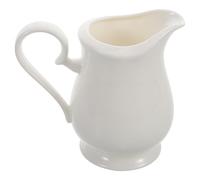 YARNOW Pot à Lait en Céramique Blanc 280ml pour Maison Cuisine, Élégant et Pratique, Conserve la Chaleur, pour Latte Art et Service de Lait