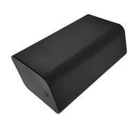 YARNOW Poubelle de Salle de Bain Noire avec Couvercle à Pression, 12l en Abs Solide, Compacte et Réutilisable, Cuisine Bureau Moderne