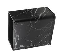 YARNOW Poubelle Mince Noire 12l en Plastique Solide à Structure Double Couche, Design Moderne et Minimaliste Cuisine, Bureau et Espaces Étroits
