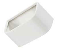 YARNOW Poubelle murale Petite poubelle Suspendue En Plastique HIPS Sans Couvercle 9.37 X 5.12 X 4.57 Pouces Pour Cuisine Et Salle De Bain